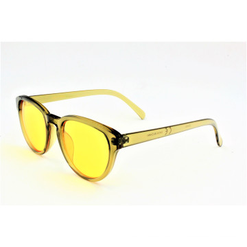 Блестящий прозрачный желтый стиль моды Vintage солнцезащитные очки - 16308